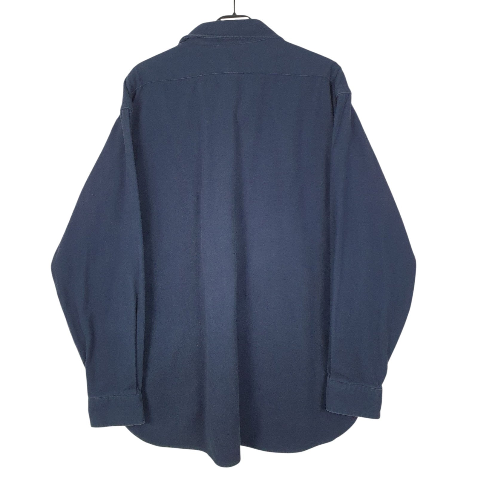 Mens Navy L.L.Bean Chamois  Shirt