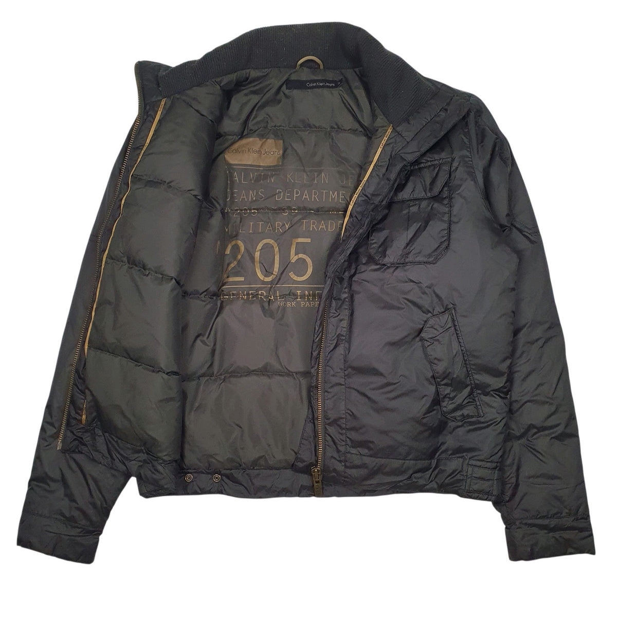 Womens Grey Calvin Klein Padded  Coat
