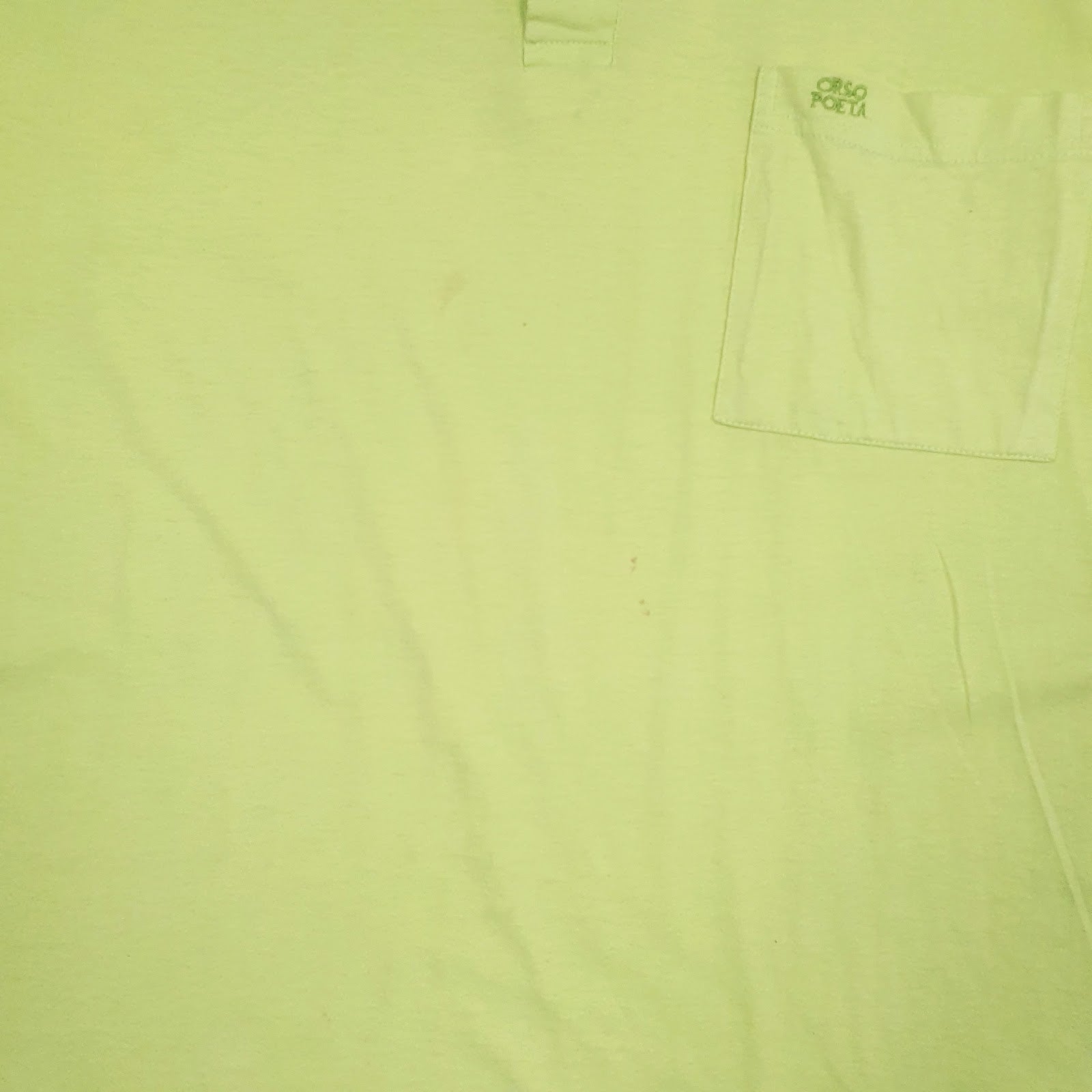Mens Green Orso Poeta   Polo Shirt