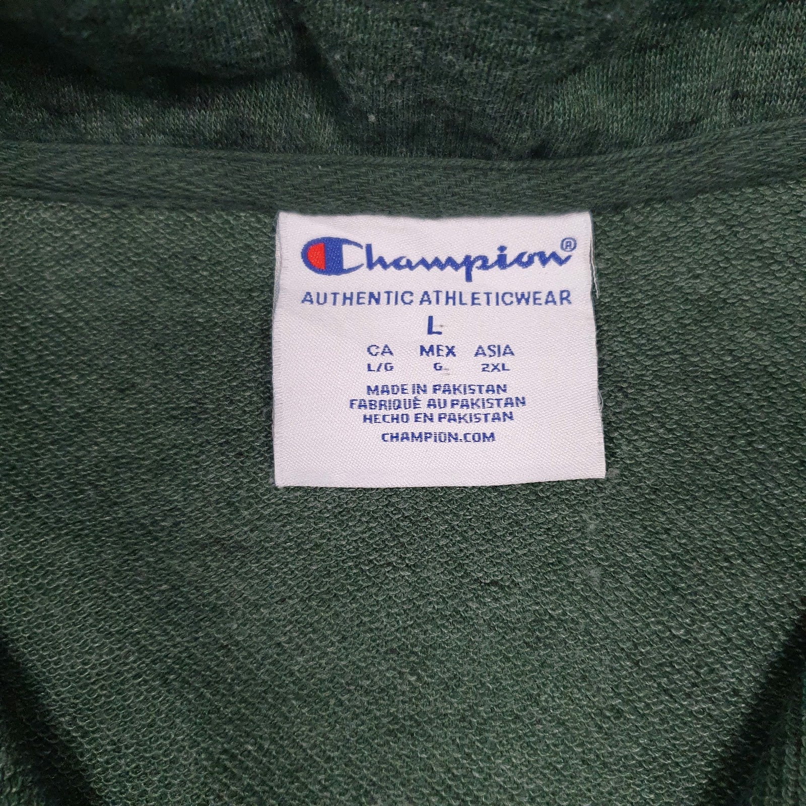 Womens Green Champion  Quarter Zip Jumper
