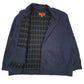 Mens Navy Corner Stone Padded Blanket Lined Crewneck Coat