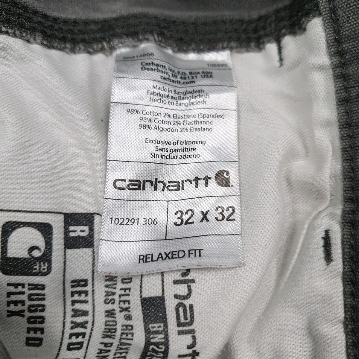 Mens Grey Carhartt   Trousers