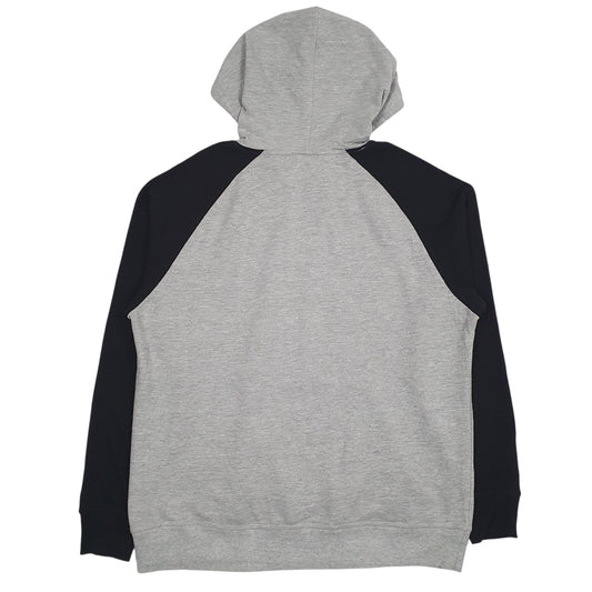 Mens Grey Champion Spellout Hoodie Jumper