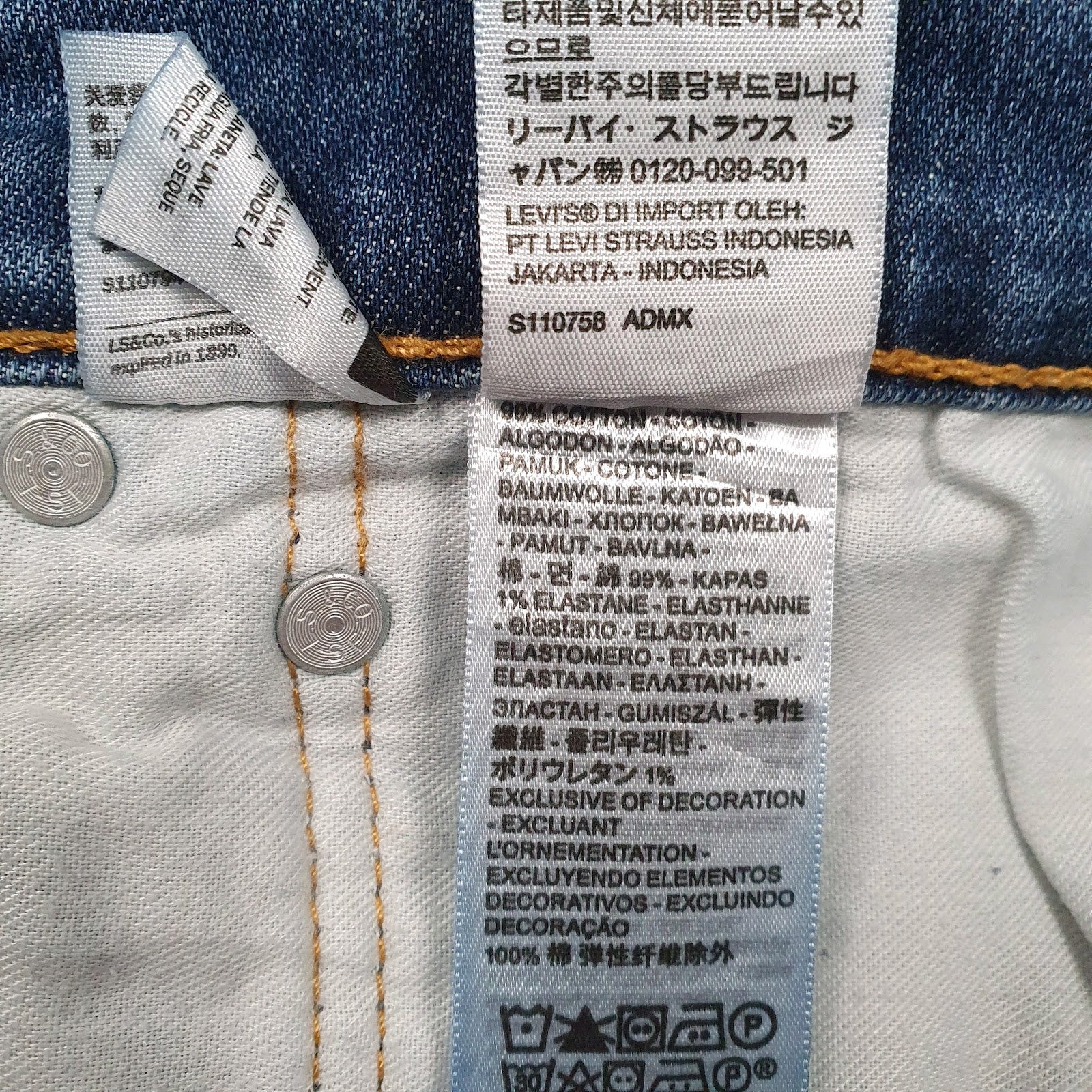Mens Blue Levis   Jeans