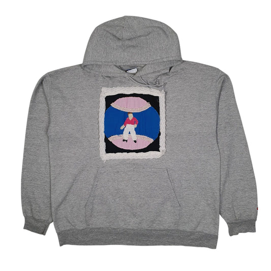 Mens Grey Champion  Hoodie Jumper