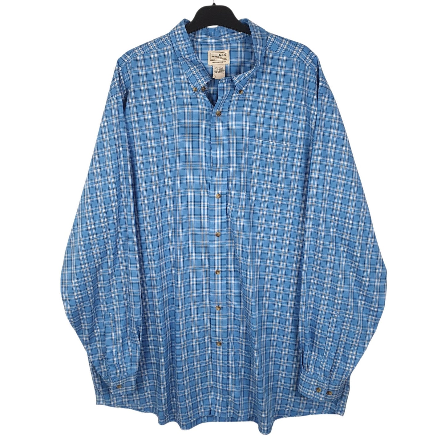 Mens Blue L.L.Bean  Long Sleeve Shirt
