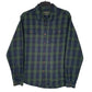 Mens Blue Eddie Bauer Flannel Long Sleeve Shirt