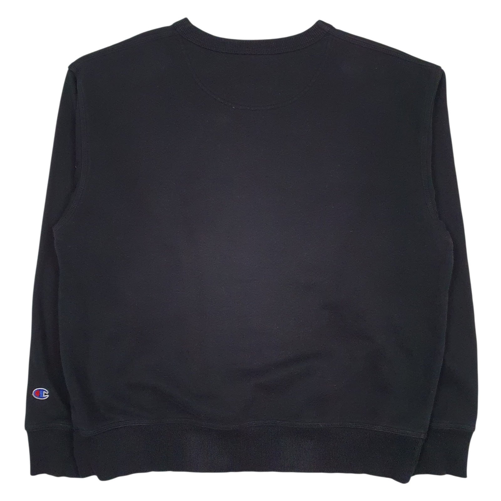 Mens Black Champion  Crewneck Jumper