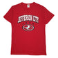 Mens Red Fruit Of The Loom Jefferson City Jays Short Sleeve T Shirt