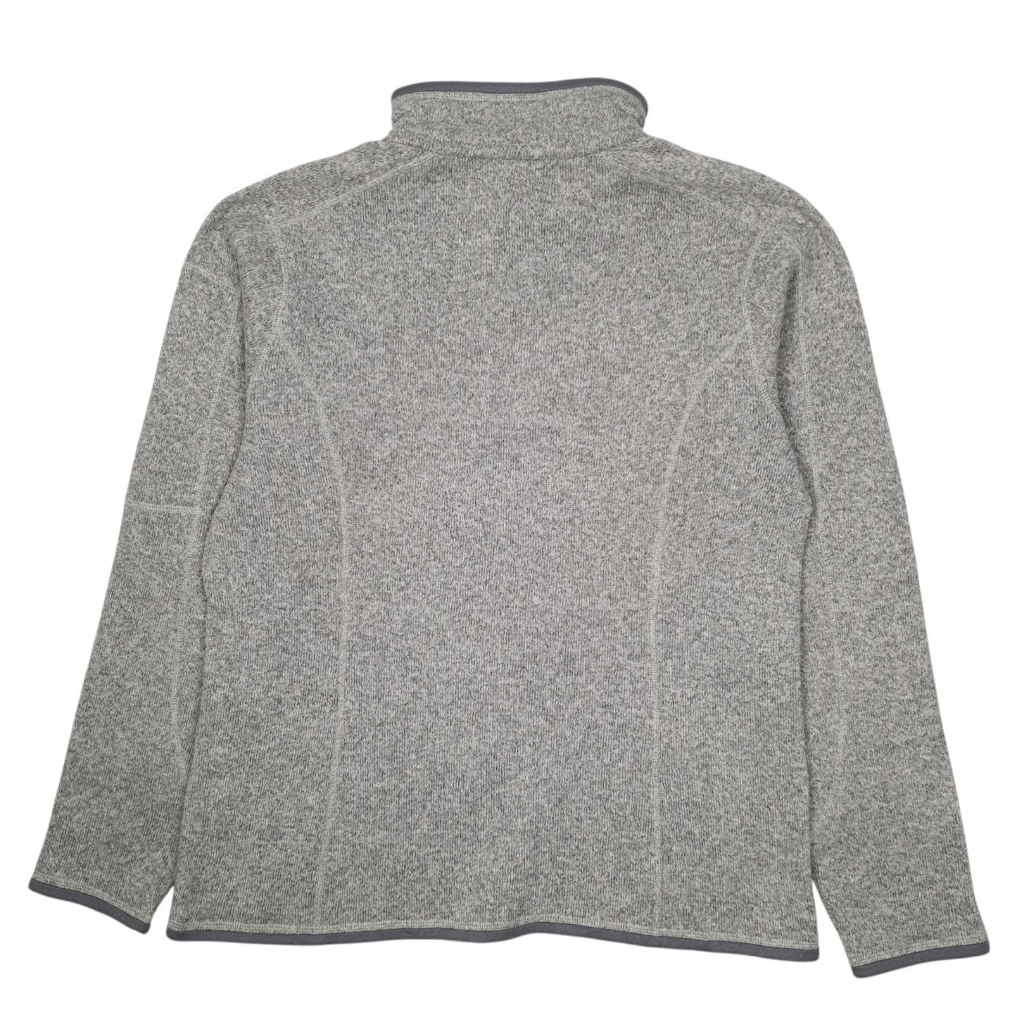Womens Grey Patagonia Better Sweater Quarter Zip Jumper