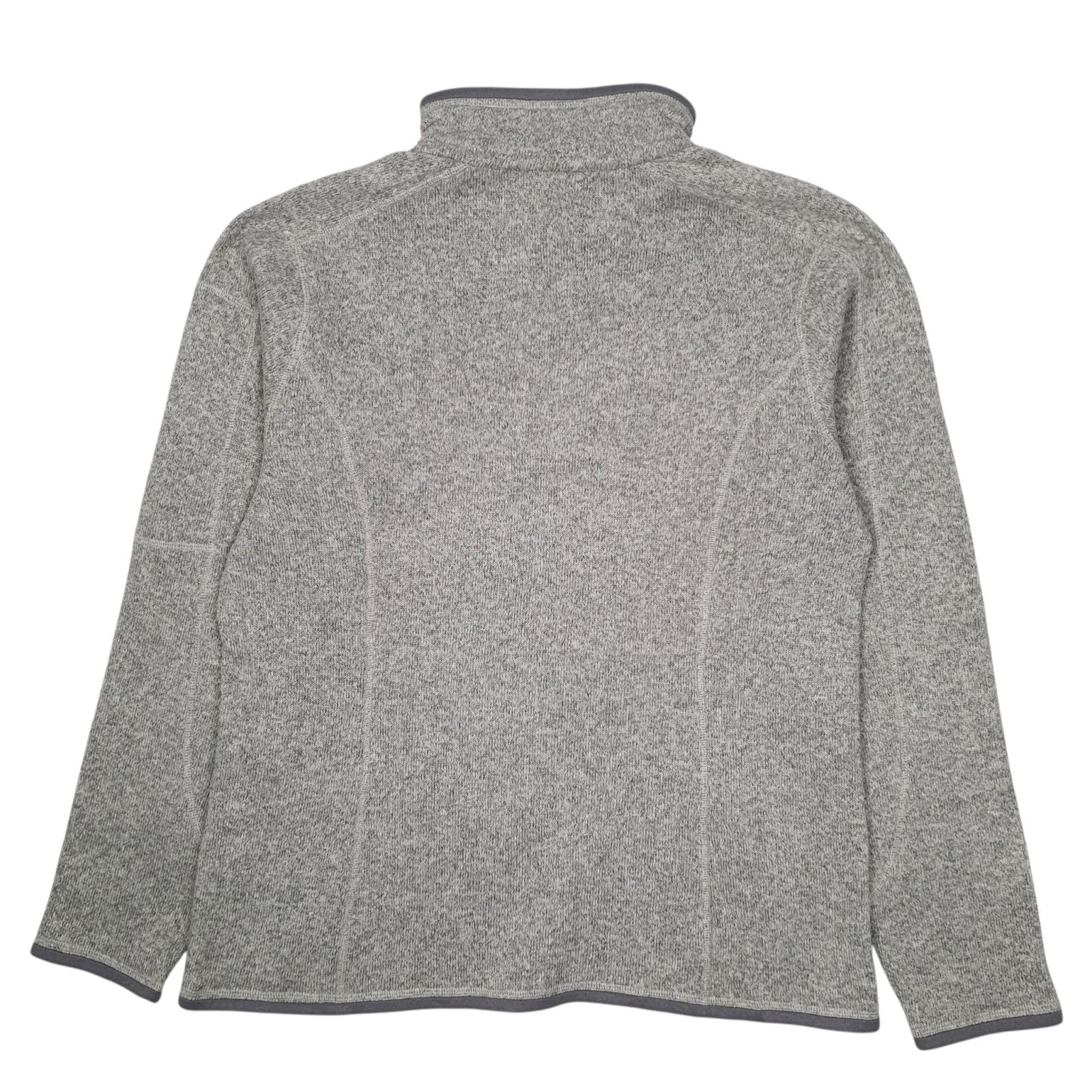 Womens Grey Patagonia Better Sweater Quarter Zip Jumper