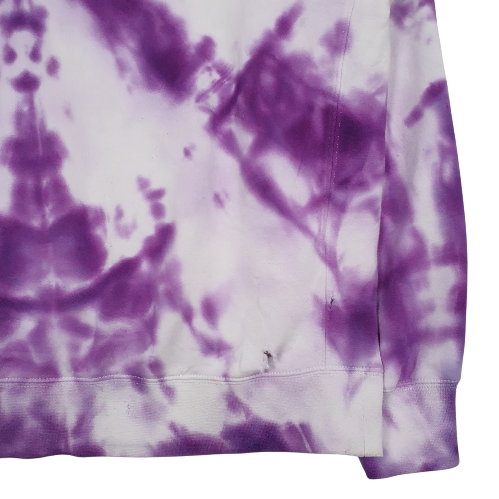 Mens Purple Nike Huskies Basketball Tie Dye Hoodie Jumper