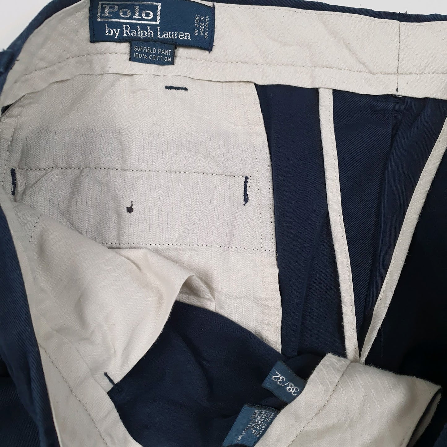 Mens Navy Polo Ralph Lauren Suffield Pant  Trousers