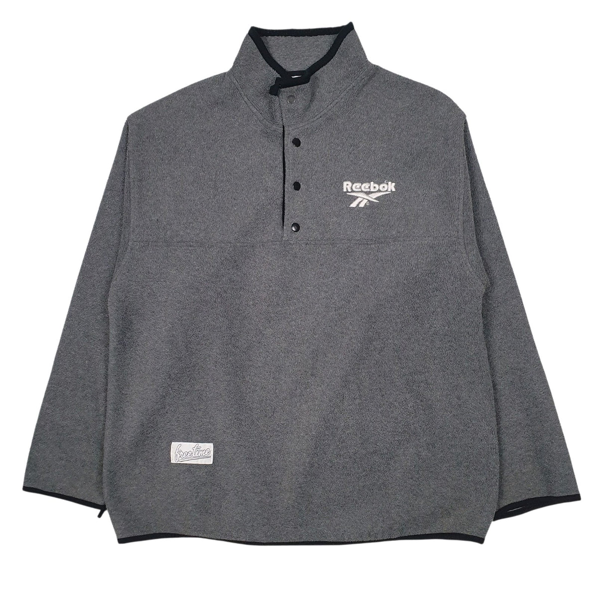 Mens Grey Reebok  Quarter Zip Jumper