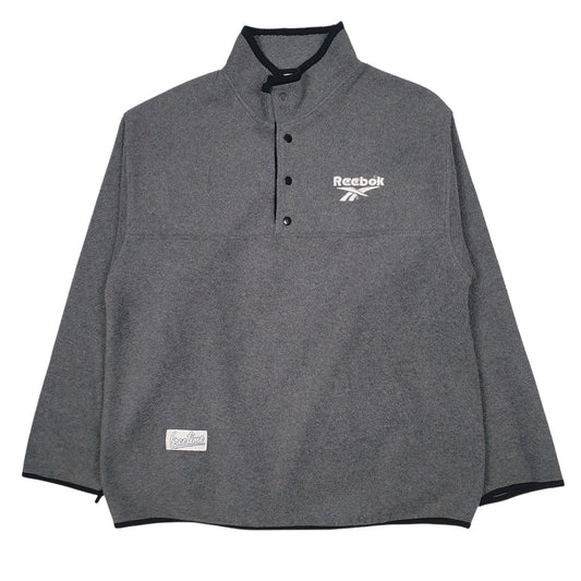 Mens Grey Reebok  Quarter Zip Jumper