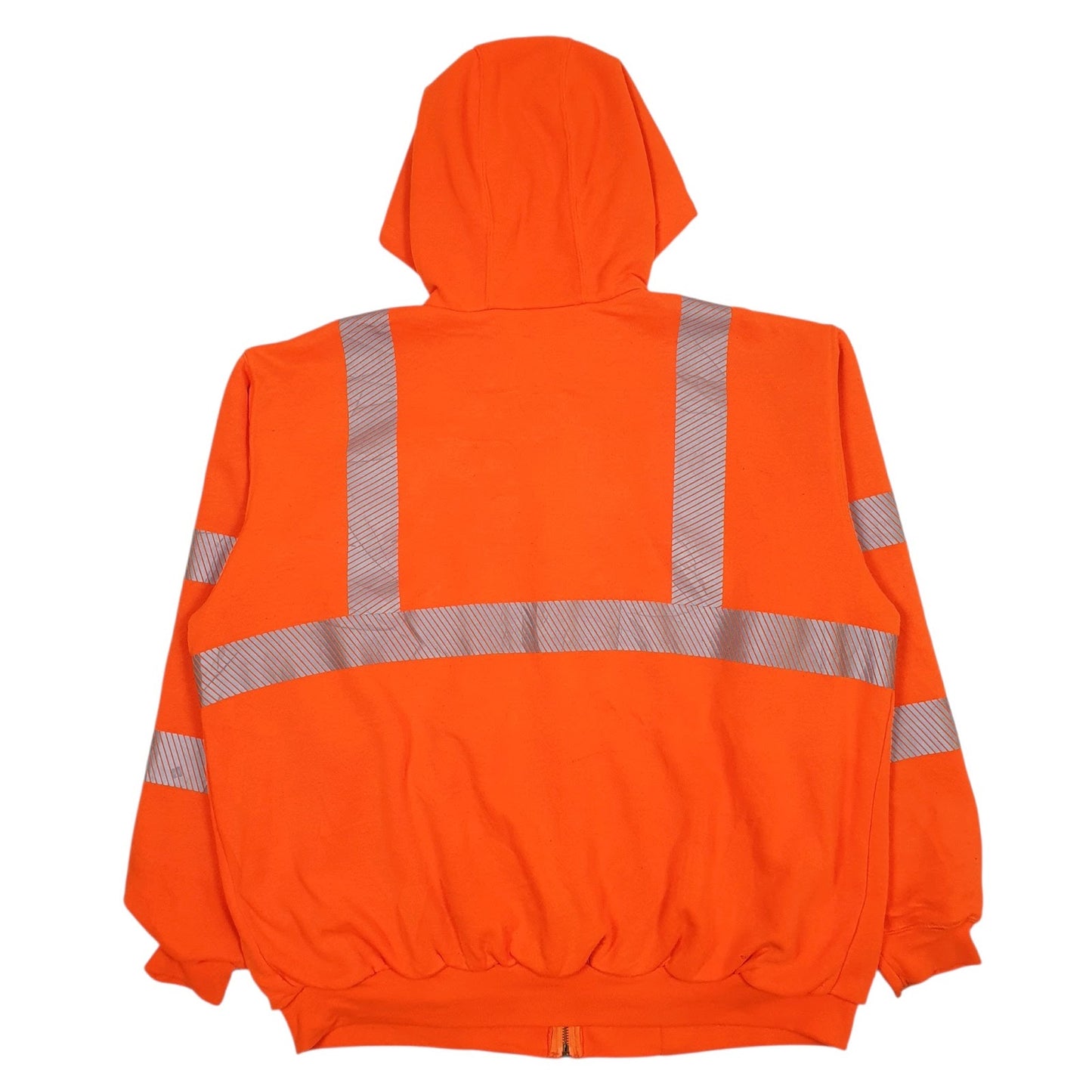 Mens Orange Carhartt Workwear Hi-Vis Full Zip Jumper