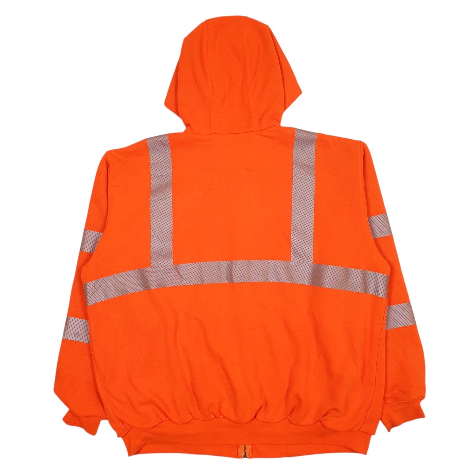 Mens Orange Carhartt Workwear Hi-Vis Full Zip Jumper