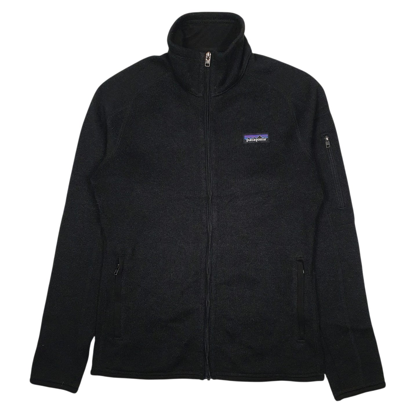 Womens Black Patagonia Better Sweater Full Zip Jumper