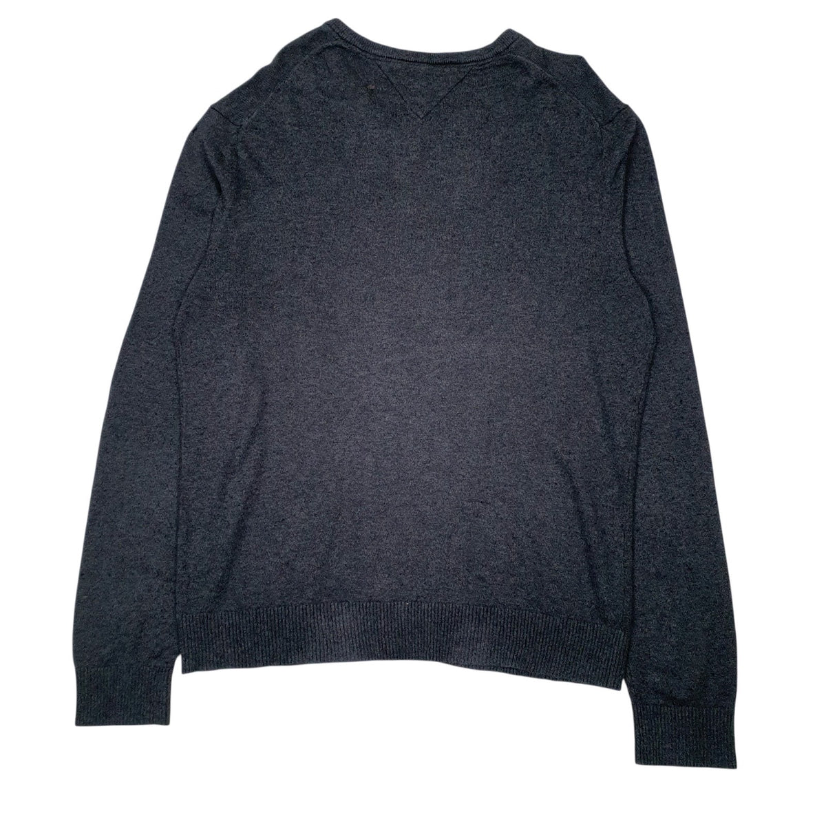 Mens Grey Tommy Hilfiger  V Neck Jumper