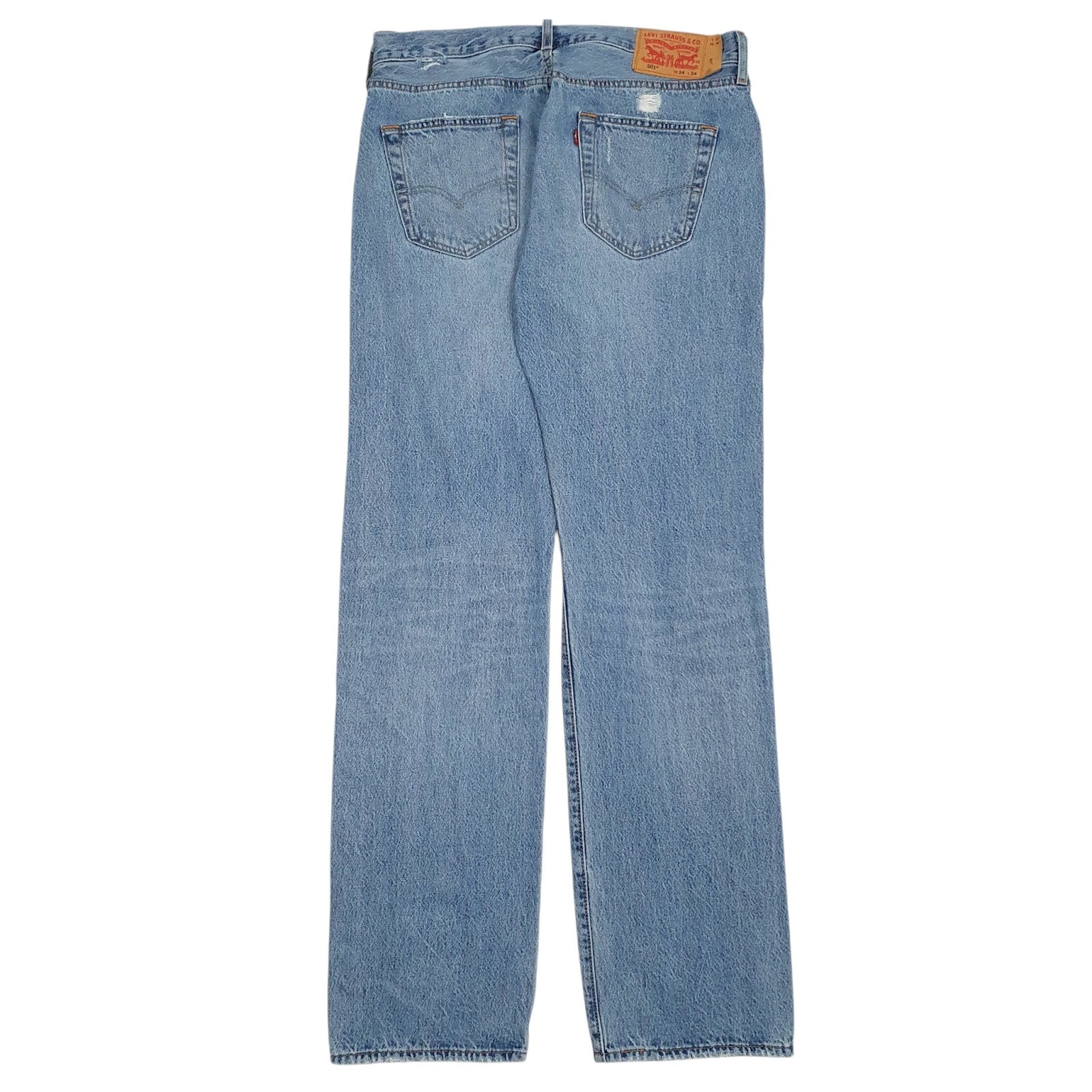 Mens Blue Levis Distressed  Jeans