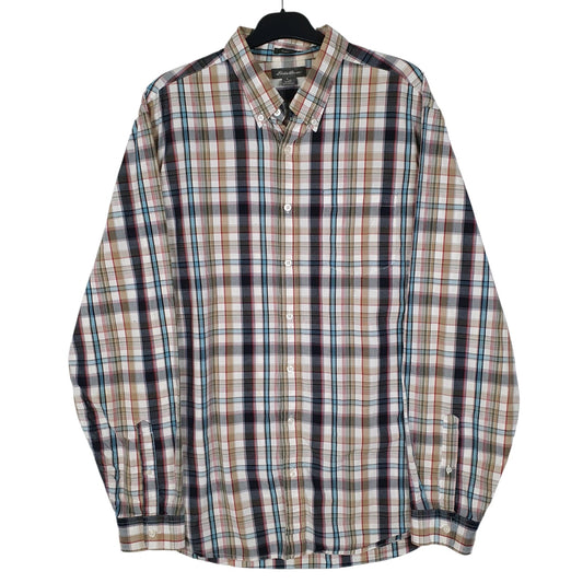 Mens Beige Eddie Bauer  Long Sleeve Shirt
