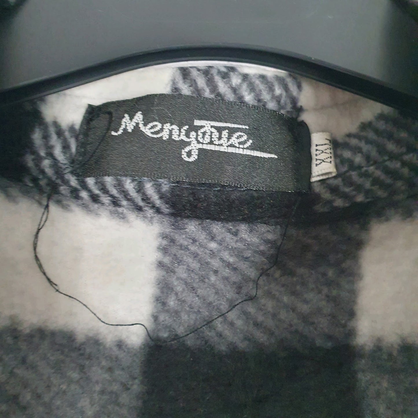 Mens Grey Mengyue Thick Flannel  Shirt