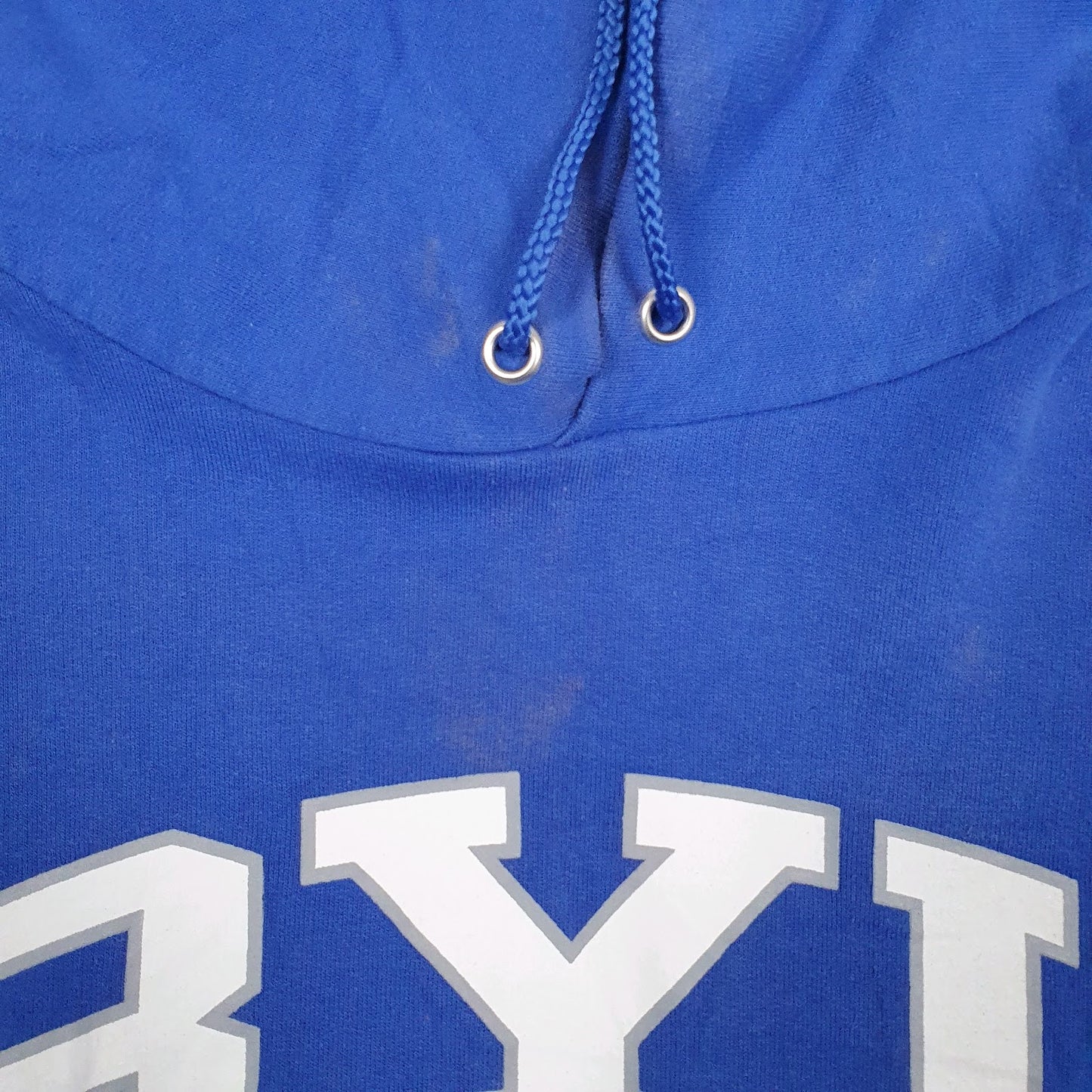 Mens Blue Champion BYU Cougars Hoodie Jumper