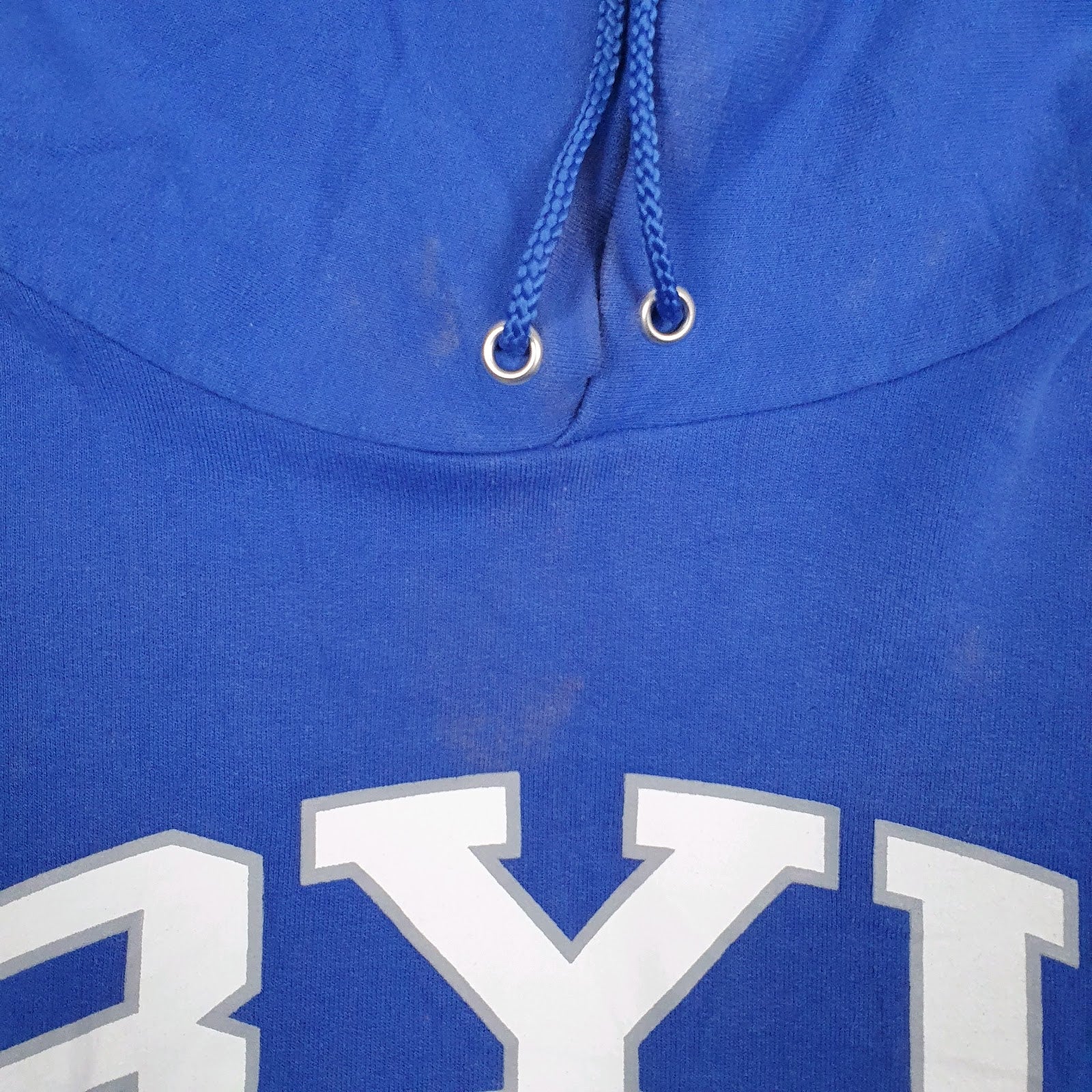 Mens Blue Champion BYU Cougars Hoodie Jumper