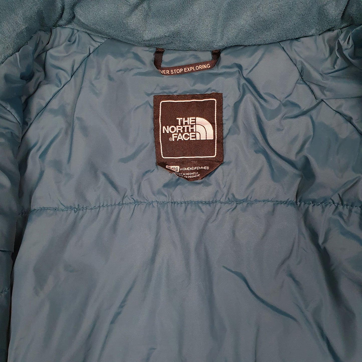 Womens Blue The North Face Softshell Windbreaker  Coat