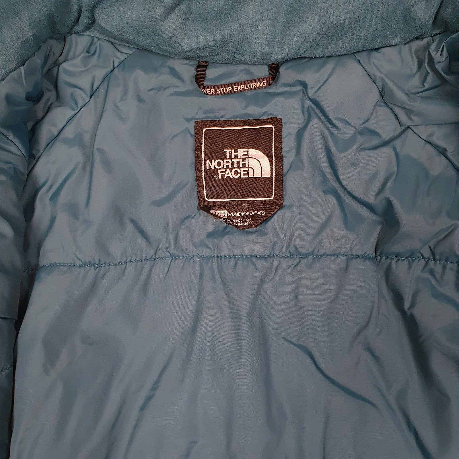 Womens Blue The North Face Softshell Windbreaker  Coat