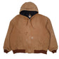Mens Brown Carhartt Active Made in USA Full Zip Coat