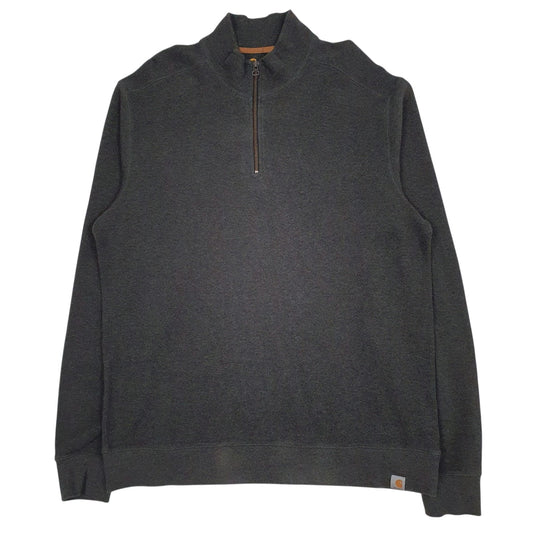 Mens Grey Carhartt  Quarter Zip Jumper