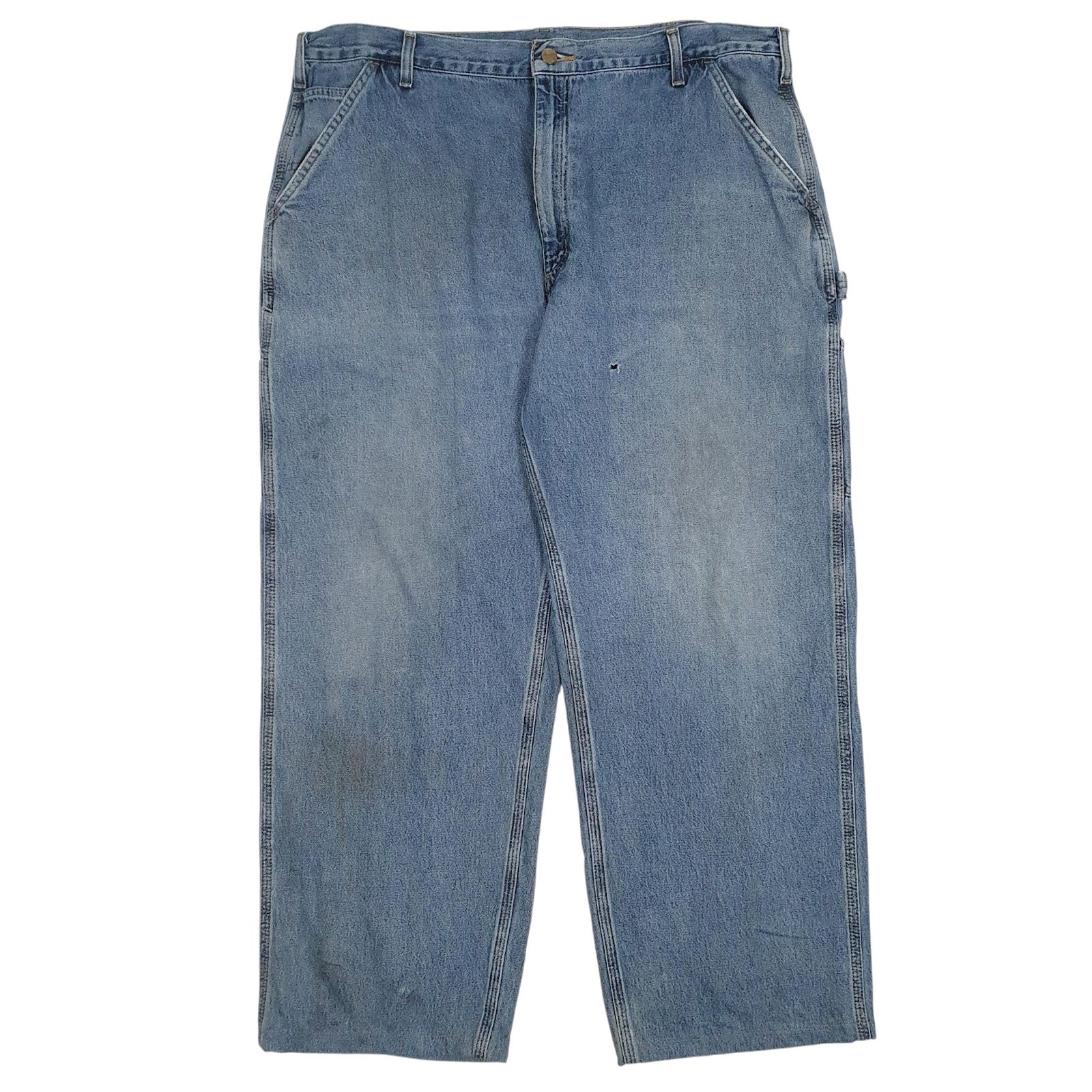 Mens Blue Carhartt Workwear B13 DPS Carpenter JeansW42 L32