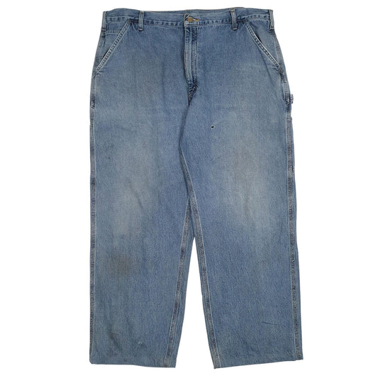 Mens Blue Carhartt Workwear B13 DPS Carpenter JeansW42 L32