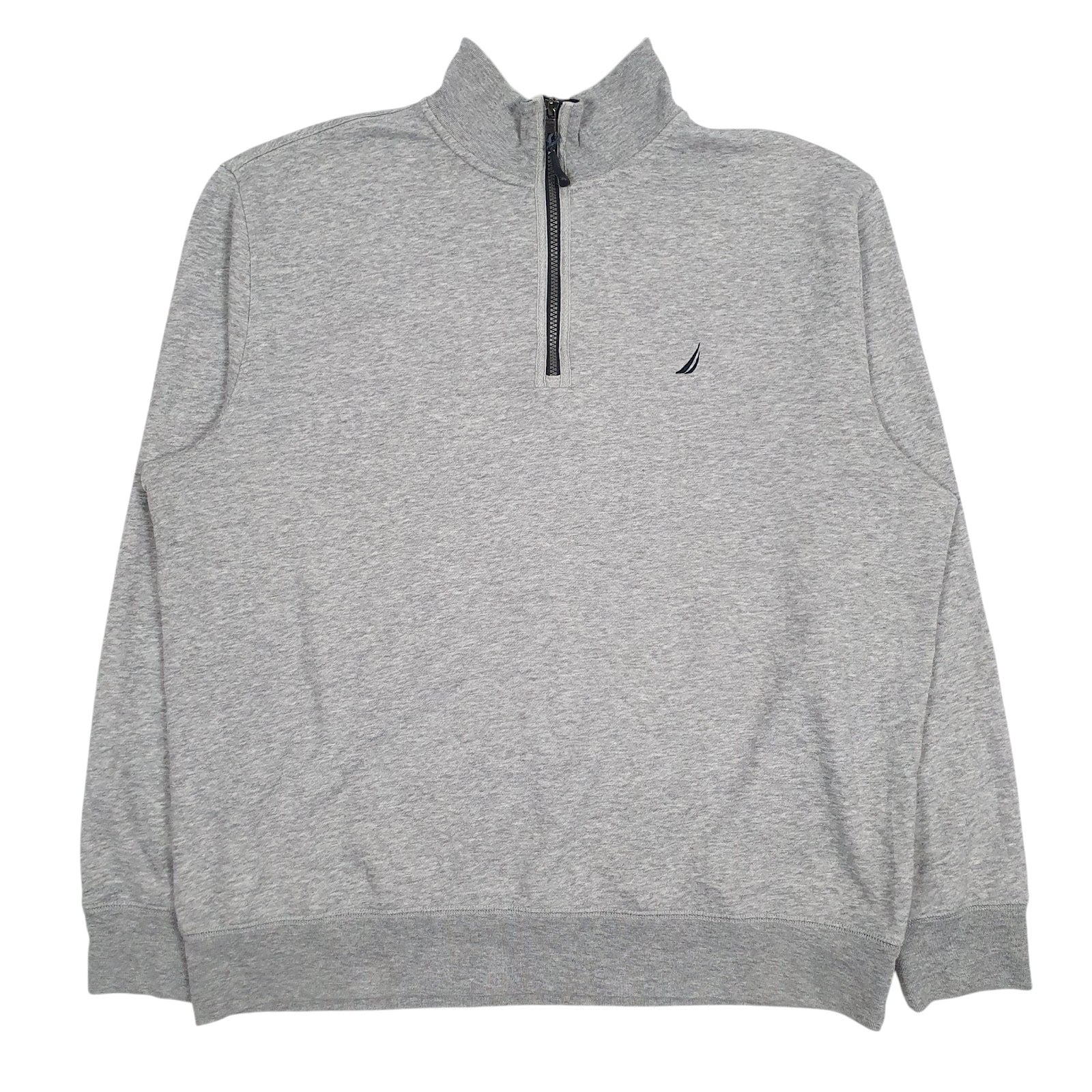 Mens Grey Nautica  Quarter Zip Jumper
