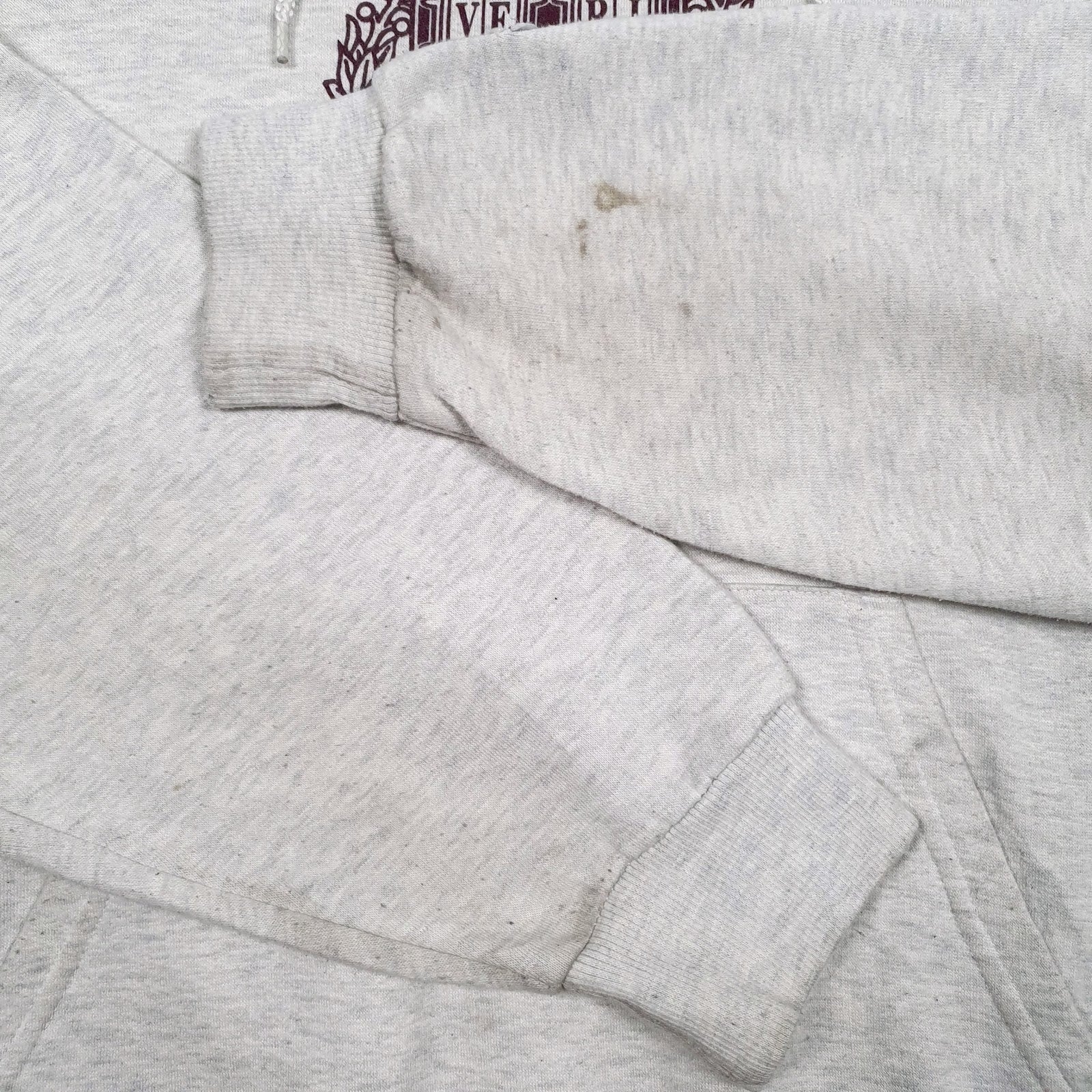 Mens Grey Champion Harvard Hoodie Jumper