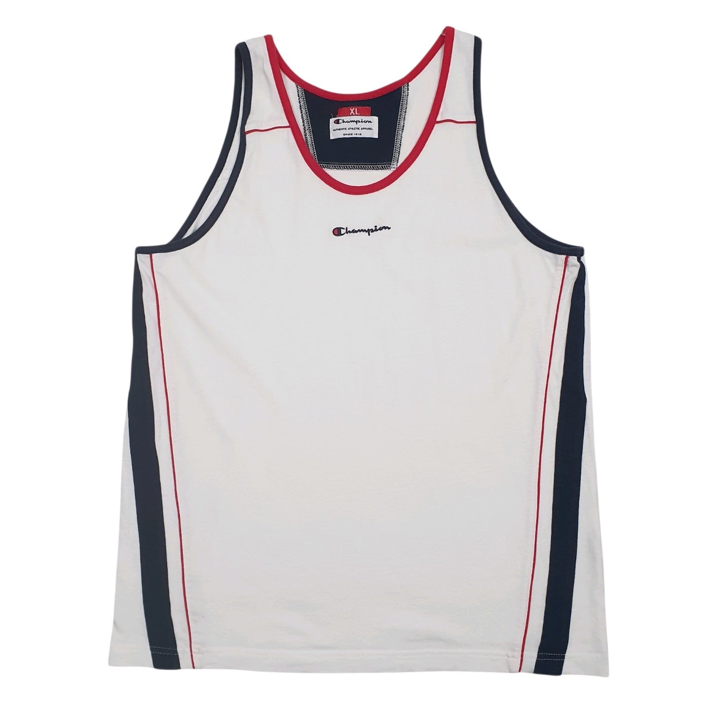 Mens White Champion Vest Sleeveless T Shirt
