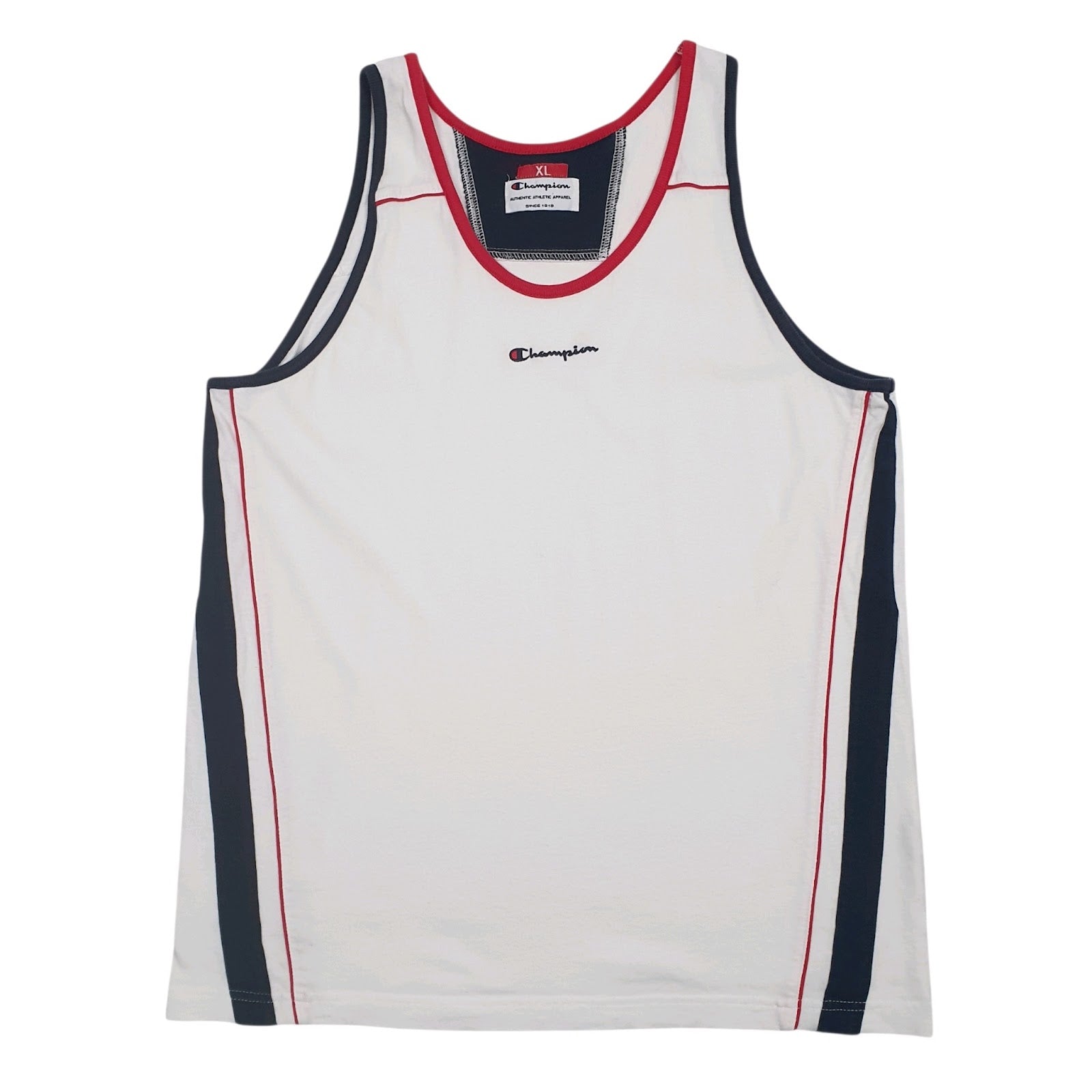 Mens White Champion Vest Sleeveless T Shirt