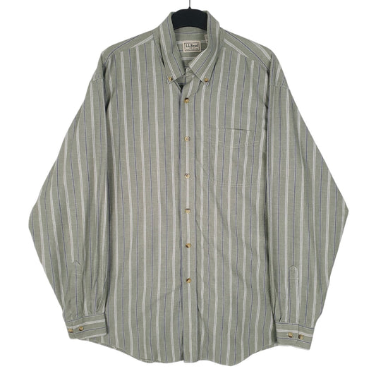 Mens Green L.L.Bean  Long Sleeve Shirt