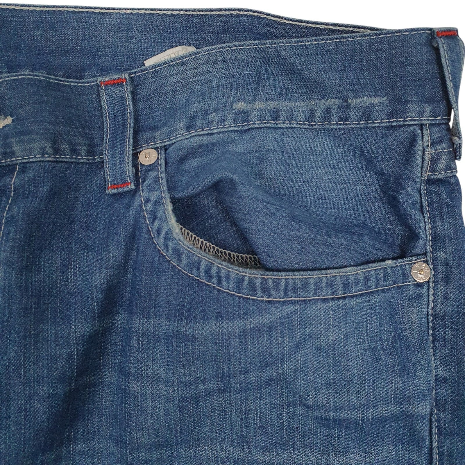 Mens Blue True Religion  Full Zip Jeans