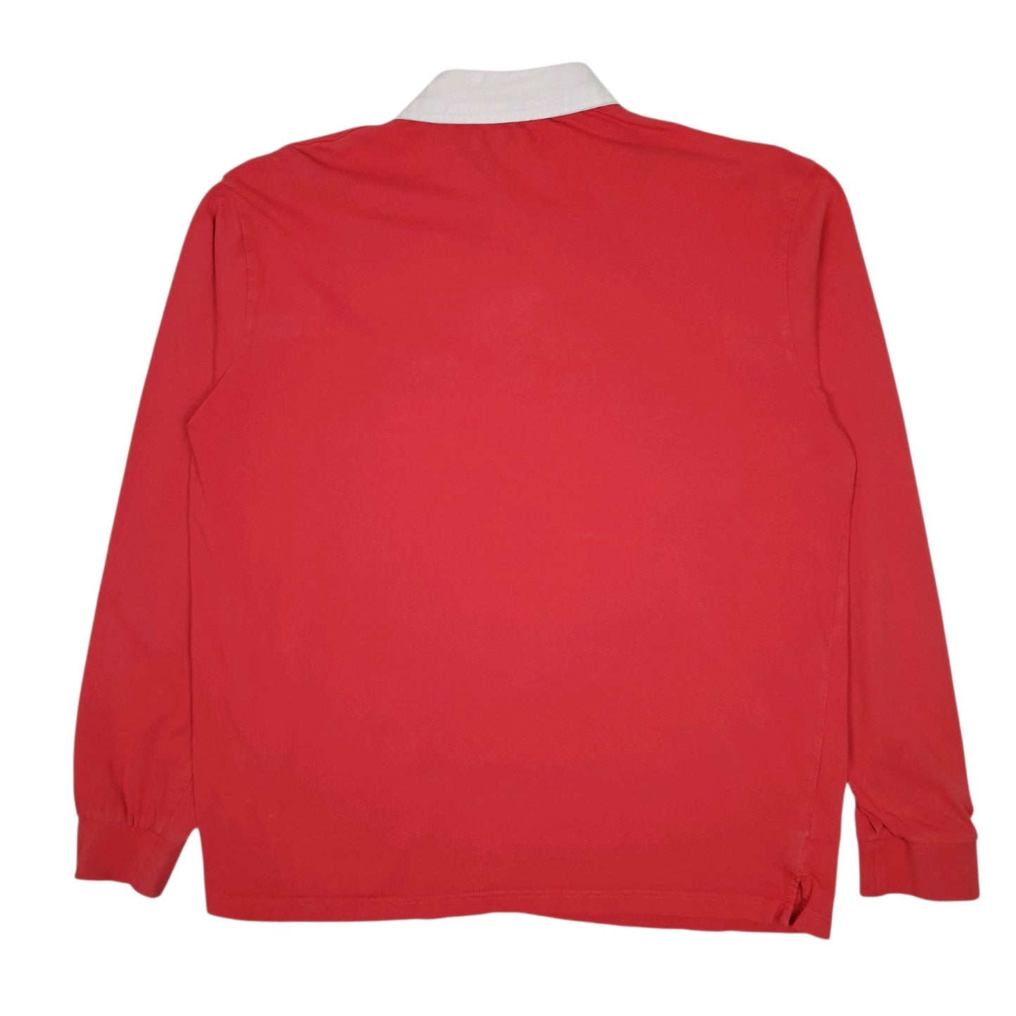 Mens Red Atlas Rugby  Polo Shirt