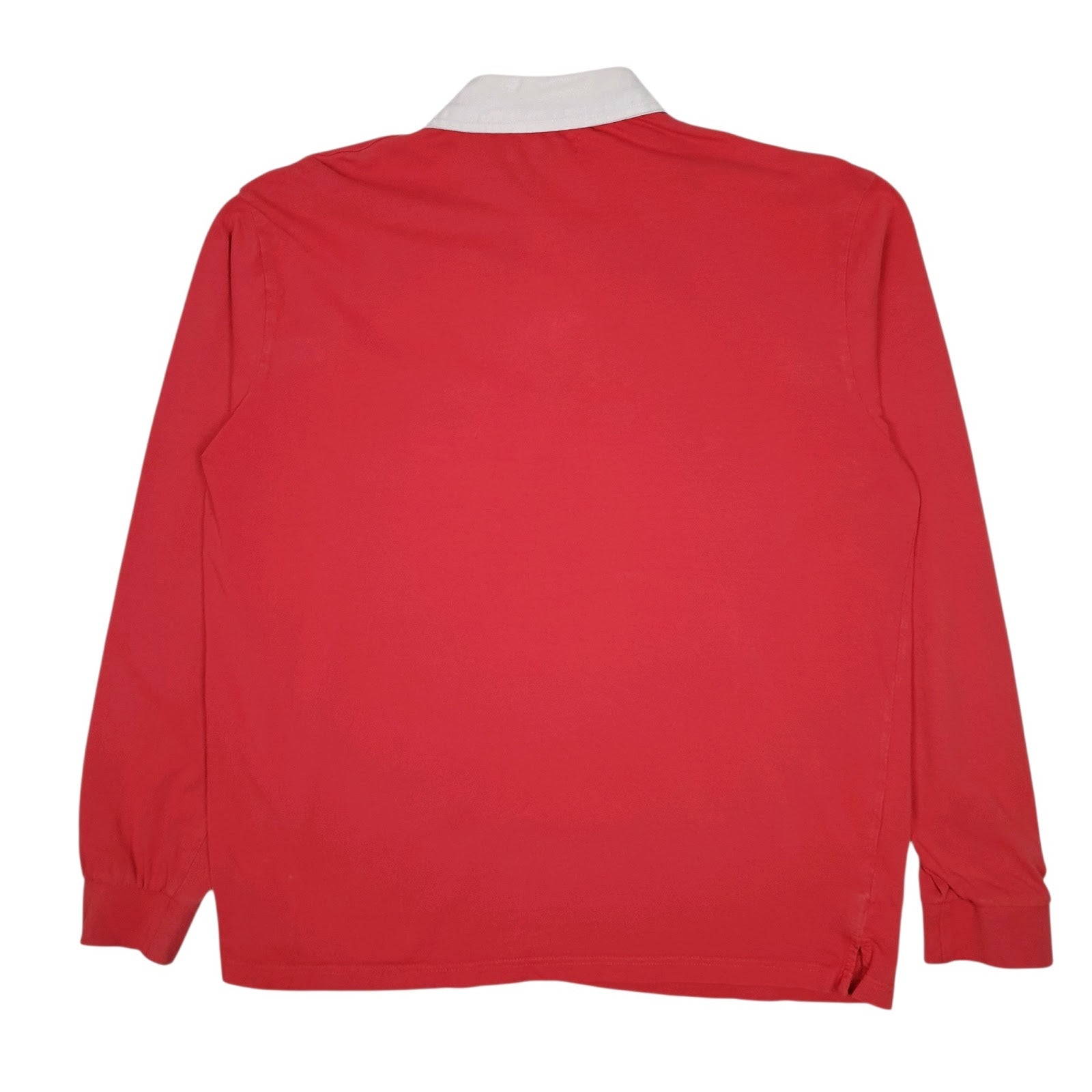 Mens Red Atlas Rugby  Polo Shirt