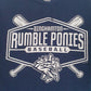Mens Navy Gildan Binghamton Rumble Ponies Baseball  T Shirt