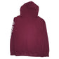 Mens Burgundy Adidas Spellout Hoodie Jumper