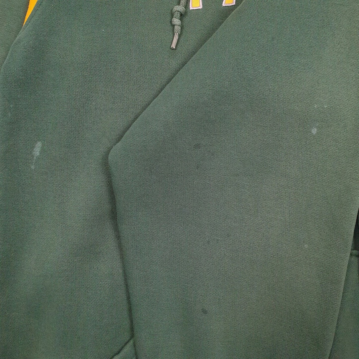 Mens Green NFL Green Bay Packers Hoodie Full Zip Jumper