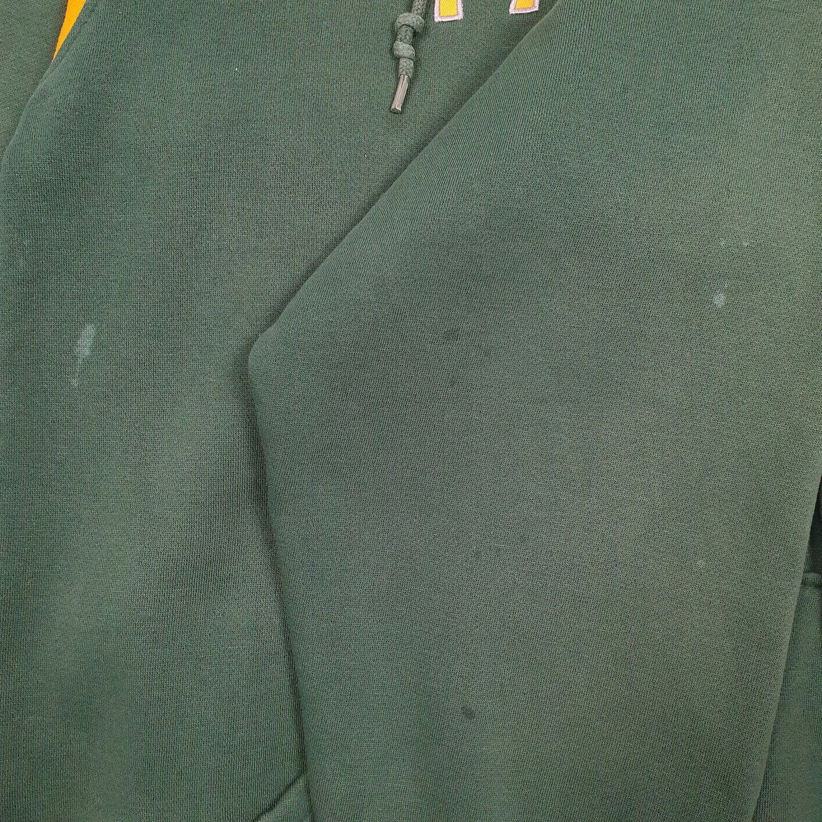 Mens Green NFL Green Bay Packers Hoodie Full Zip Jumper