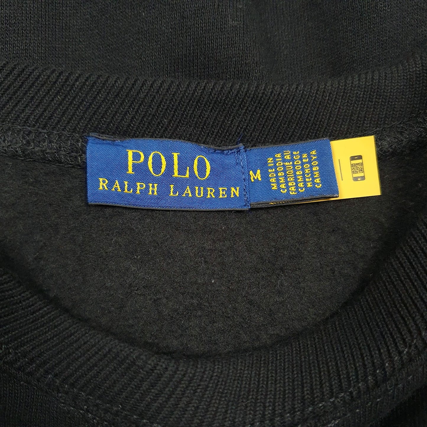 Womens Black Polo Ralph Lauren Oversized Crewneck Jumper