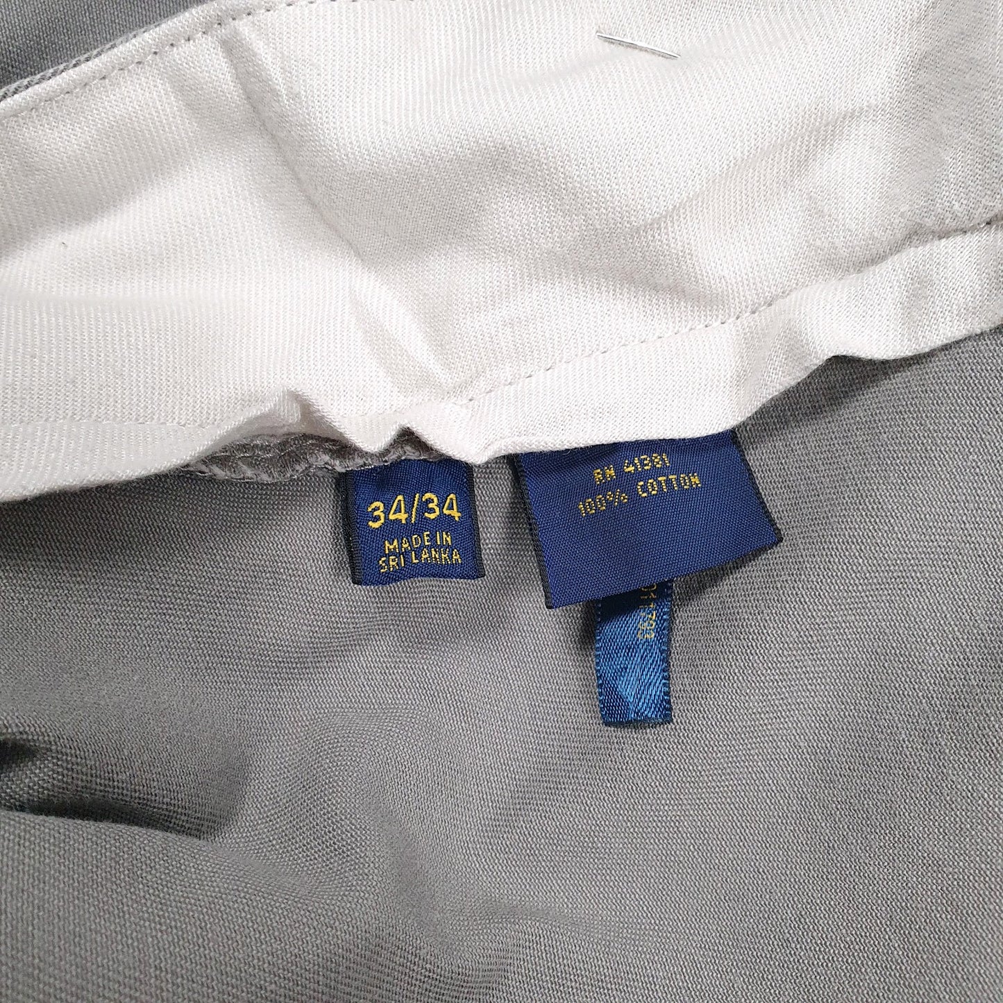 Mens Grey Polo Ralph Lauren Classic  Trousers