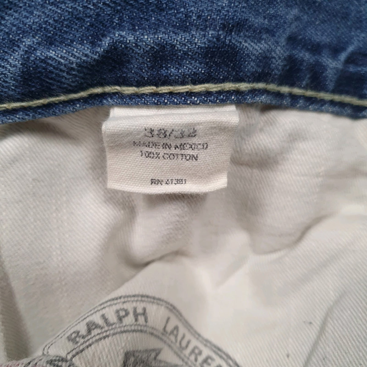 Mens Blue Polo Ralph Lauren Distressed  Jeans