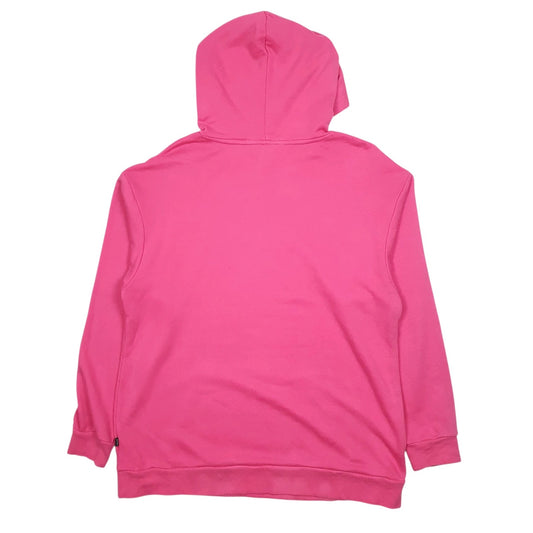 Womens Pink Puma Spellout Hoodie Jumper